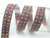 Jacquard Ribbon 1" Geometric on Black 9 Mtrs