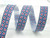 Jacquard Ribbon 1" Geometric on Black 9 Mtrs
