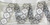 Jacquard Ribbon 1" Poly Silvery Rose Pattern 9 Mtrs gray