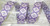 Jacquard Ribbon 1" Poly Silvery Rose Pattern 9 Mtrs purple