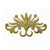 Blooming Crest Applique Metallic Gold