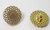 Button 3/4" (19mm) Gold Flower  - Per Piece