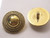 Button 1 1/4 (31.75mm) Aged Gold Domed Shank  - Per Piece