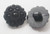 Button 3/4" (19mm) Black Flower Shank - Per Piece
