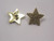 Button 3/4" (19mm) Gold Star with Bubble Detail - Per Piece