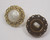 Button 11/16" (17mm) Fancy Gold with Pearlised Center  - Per Piece