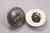 Button 11/16" (17.4mm) Silver Semi Domed Fancy  - Per Piece