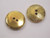 Button 7/8" Gold with Triangle Pattern 2 Hole - Per Piece