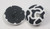 Button 7/8" (22mm) Black on White Animal Print - Per Piece