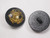 Button 1" (25mm) Heraldic Black Background - Per Piece