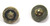 Button 5/8" (15.8mm) Gold with Black Ring - Per Piece
