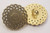 Button 7/8" (22mm) Gold with Swirl Pattern - Per Piece