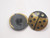 Button 7/8" (22mm) Lady Bug Gold & Black   - Per Piece