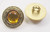 Button 5/8" (15.87mm) Gold with Yellow Center - Per Piece