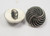 Button 3/4" (19mm) Silver Fancy Rope Swirl - Per Piece