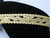 Beaded Border 2 1/4" Embroidered  (57mm)   Per mtr Gold or Silver