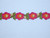 Iron On Border Primrose Flowers 25mm 1" wide Priced Per Yard