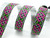 Jacquard Ribbon 1" (25mm) Fortius   Pink & Green