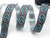 Jacquard Ribbon 1" (25mm) Fortius   Blue & Gray