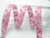 Jacquard Ribbon 1" (25mm) Sweet Peas  pink