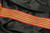 Jacquard Ribbon 2 5/8" Metallic Gold & Red Stripes Priced  Per Yard