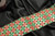 Jacquard Ribbon 4" Triangles Green & Red Per Yard