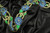 Fancy Beaded Saree Sari Floral Border Embroidered  2 1/2" (63mm) Blue & Green  Per