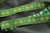 GREEN Jacquard Ribbon 7/8" 22mm Lorica Medieval