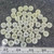 Shirt Buttons 12mm Flat  White Pearlized Center 2 Hole - 48 pieces