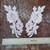 Venice Lace Collar Appliques - Left & Right White
