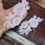 Venice Lace Collar Appliques - Left & Right Pair White