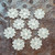 Venice Lace Flower Appliques Off White 10 Pack