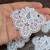 Venice Lace Floral Appliques White 4 Pack
