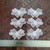 Venice Lace Bow Appliques White 6 Pack