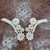 Venice Lace Floral Left & Right Appliques Ivory