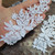 Venice Lace Floral Left & Right Appliques White