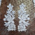 Venice Lace Floral Left & Right Appliques White