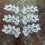 Venice Lace Floral Left & Right  Applique White 3 Pairs