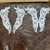 Venice Lace Floral Left & Right  Applique White 2 Pairs