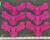Venice Lace Yoke Applique 4 1/4" x 6" Fuchsia Pink  Pack Of 6