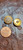 Two Tone Metal 22.4mm Shank Button, Heavy  2 Pieces