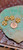 Gold Button Faux Gems  Plastic, Shank 14.6mm  4 pack