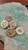 Vintage Brass Metal Heart Shank Buttons 18.7mm 4 Pack