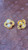 Vintage Gold Domed Faux Pearl Button 22mm Per Piece