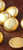 Vintage Gold Drizzle On Gold Acrylic Button 17.8mm Per Piece