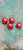 Red Pearlized Rounded 11mm Shank Buttons 4 Pack
