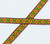 Jacquard Ribbon 5/8" Mayan Diamonds 80 meter roll