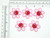 Organza Daisy Applique Embroidered in Pink & Red on Sheer 5 Pack

Measure 1 3/8" x 1 3/8" approximately