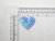 Sequin Heart Patch 1 1/2" Opalescent Iron On Applique