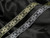 1 1/4" Fleur De Lys Style Jacquard Black & Metallic *Colors*   Selling By The Yard